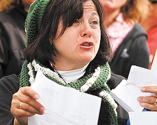 Jean Mulichak, a registered nurse, shows the letter she received after being locked out of ValleyCare Northside Medical Center for participating in the nurses’ one-day strike.