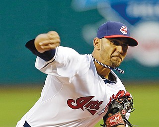 Cleveland Indians pitcher Danny Salazar throws against the Chicago White Sox during the first inning of a game on Sept. 25. Salazar will start tonight against the Tampa Bay Rays.