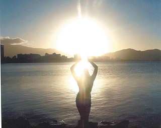 Leanna Hartsough, a junior at YSU, is walking toward the Pacific Ocean in Australia, part of her travel study abroad program in August.