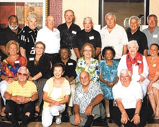 SPECIAL TO THE VINDICATOR:
East High School celebrates 75th birthdays
East High School Class of 1956 members recently celebrated their 75th birthdays with a brunch at Holiday Inn, Boardman. Those attending, in front from left, were Joe Huda, Donna DeVito Maiorana, Frank Corso and Dr. William Martin; row two, Donna Biondillo Mokrovich, Fran Bell Sikora, Judy Caruso Jenkins, Babe Camardo DeMain, Ida Sewell Coleman, Gina Bevilacqua Scudieri, Ethel Harris Nelson, Lynn Price, Mary Ann Wydick Bellino, Judy Dragoiu Saadey and Barbara Belcher Charles; and in back, Roberta Schmidt Keys, Roseanne Walley Schwartz, Tony Smaldino, Ernie White, Cosmo Pecchia, Tom Kelty, Bill Lipka, Charlie Schaeffer, Jim Lucarell, Jimmy Marco, Dom Appulese, John Mascarella and Nick D’Alesio.