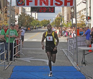 . ROBERT K. YOSAY | THE VINDICATOR..And the Mens winner is.... from Kenya..The 39th Annual Peace Race - with over 2000 runners on a beautiful October day
