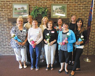 SPECIAL TO THE VINDICATOR: 
Austintown Retired Teachers Club recently honored newly retired teachers, who shared their hopes for their retirements. Above, in front from left, are Ruth Locke, Karen Pavligo, Nancy Sinchak, Karen Schnurrenberger and Rose Detesco, and in back are Carol Poulton, Susan Janca, Marcia Tackett, and Debra Frost, club president. Teachers were presented with a long-stemmed white rose.