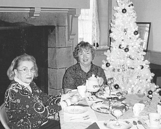 SPECIAL TO THE VINDICATOR
Austintown Historical Society will have its Holiday Tea on Nov. 17 at one of Austintown’s National Historical Landmarks, Strock Stone House, 7171 Mahoning Ave. Seatings are Sunday at noon, 2 p.m. and 4 p.m. Visitors will be served coffee, a variety of teas, finger sandwiches, scones, pastries and the extras that typically are served at a high tea. The public is invited, but reservations are a must before Nov. 11. The cost is $14 per adult and $7 for children under 12. Call 330-792-1129. Above are Rae Jeanne Mollica, left, and Marge Goldner, co-chairs of the Holiday Tea, which will include a basket raffle.