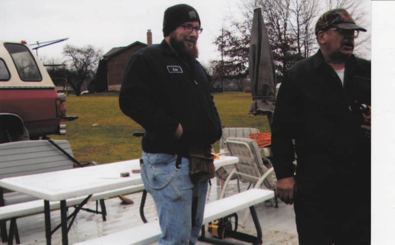 During beard season Lee Griffis says he has been mistaken for a Duck Dynasty cast member or even Zack Brown. He is a 2006 graduate of Poland High School and is a truck mechanic for Lyden Oil. He is pictured here with his dad, Larry. They are involved in a construction project at the lake.