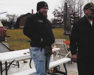 During beard season Lee Griffis says he has been mistaken for a Duck Dynasty cast member or even Zack Brown. He is a 2006 graduate of Poland High School and is a truck mechanic for Lyden Oil. He is pictured here with his dad, Larry. They are involved in a construction project at the lake.