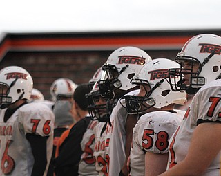 MADELYN P. HASTINGS | THE VINDICATOR..The Sharon High School football team has their first football practice since a fatal car accident Friday night, killing two of their teammates. Their playoff game was rescheduled for Monday.... - -30-..