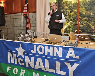 Youngstown Mayor-elect John McNally IV, seen here on election night, takes office Jan. 1.