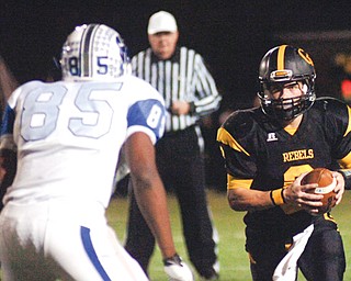 Crestview is headed back the Division V, Region 15 final to face Akron Manchester this weekend, thanks
in part to the efforts of quarterback Collin Gilbert, who rushed for 230 yards threw for another 189 during the
Rebels’ 27-26 semifinal win over Gilmour Academy at John Cistone Field in Akron.
