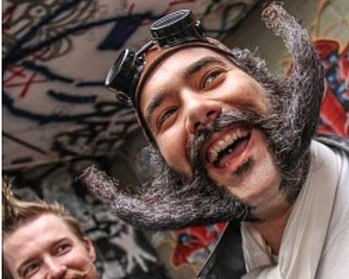 Anthony "The Stache" Fontes of Poland is a world-champion mustache (and beard) grower. He competed in the World Beard and Moustache Championships on Nov. 2 in Stuttgart, Germany, and won the bronze award in the Imperial Partial Beard division, marking the first time an American has placed among the top three winners.