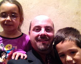 Dr. Vince Ricchiuti M.D., a urlologist and surgeon, showed off his Movember progress while spending some time with his children.