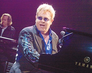 Elton John performs for a sold-out crowd at the Covelli Centre on May 1, 2010.