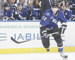 Tampa Bay Lightning defenseman Andrej Sustr is the first Youngstown Phantom to play in the NHL. The
23-year-old from the Czech Republic signed with the 2004 Stanley Cup champs last March as an undrafted
free agent.