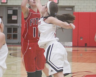 Fitch’s Megan Sefcik (11) has made 88 percent of her free throws this season (79 of 91), which is better than all but four players in the NBA. The Falcon senior will lead Fitch against Lakeview tonight in one of the area’s
most anticipated games of the season.