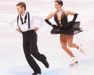 SPECIAL TO THE VINDICATOR
Team USA ice dancers Daniel Eaton and Alexandra Aldridge competed in the Four Continents Figure Skating Championship in Taipei, Taiwan, where they won a bronze medal for their Short Dance and Free Dance programs. Aldridge is the granddaughter of Linda and Jack Mihalcak of East Palestine.