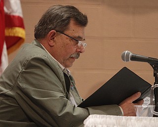  .          ROBERT  K. YOSAY | THE VINDICATOR.. SaturdayÕs 81st Vindicator Regional Spelling Bee..Annunciator   Dr Fred Owens PHD.-30-