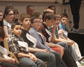  .          ROBERT  K. YOSAY | THE VINDICATOR.. SaturdayÕs 81st Vindicator Regional Spelling Bee..Spellers at the ready...-30-