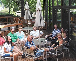 Jim Dunn, Mark Grist, Mike Fox, Joe Moore and Dave Yargo always have fun when they get together to reminisce about the great times they’ve shared over the past 55 years. Here they are with their wives Michele, Tina, Laurie, Pat and Carol, while on vacation together last summer. Submitted by Laurie Fox.