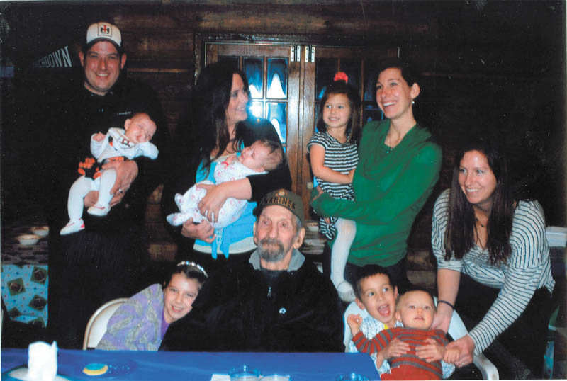 Lewis Speece, a World War II veteran of Ellsworth, is enjoying time with his children, grandchildren and great-grandchildren in February. This photo was taken by Lana VanAuker.