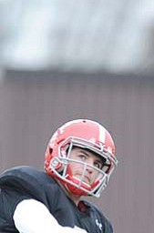 Junior Dante Nania, who spent last season as Kurt Hess’ primary backup, had another strong practice on Thursday and has impressed the Penguin coaches with his progress this spring.