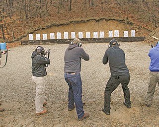 Cadets in YSU’s Basic Peace Officer Training Academy spent a portion of Tuesday learning about the safe and proper use of rifles at the Hubbard Gun Range on Elmwood Drive Extension. YSU’s police academy is said to be Ohio’s only academy to provide that sort of specialized training.
