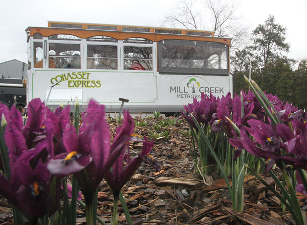 The Cohasset Express offers Mill Creek MetroParks visitors the opportunity to explore the park’s nooks and crannies. The trolley was obtained by the park district in September, but revealed only this year.