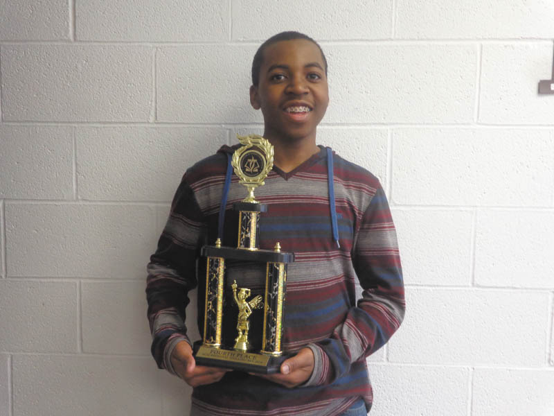 SPECIAL TO THE VINDICATOR
Chris Jackson of Liberty, an eighth-grader from Victory Christian School, won the Regional ACSI Spelling Bee. His parents are Brian and Candace Jackson. He will travel to Texas, where he will compete in the National ACSI Spelling Bee on May 3.