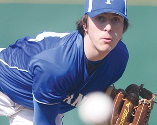 Poland’s Pat Carlozzi pitched the Bulldogs to a 3-1 win over the Ursuline Irish on Thursday at Cene Park in Struthers.