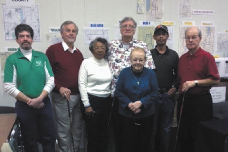 SPECIAL TO THE VINDICATOR
Trumbull Mobile Meals golf committee is planning its annual Golf Outing for June 20 at Riverview Golf Course, 3903 state Route 82 SW, Newton Falls. Committee members, from left, are Bob Blaney, Ron Gordon, Gussie Reed, Dewayne Wells, Jean Schlecht, Willie Collins and Dick Lytle. For information about sponsorships and team organization, contact TMM at 330-394-2538.