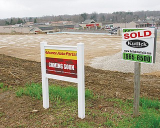 An Advance Auto Parts store will be built on this property on Manor Hill Drive in Canfield. It is part of a boom in business development in the city.