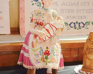 A doll was included in a Hungarian ethnic culture display of items from the collection of Paula Horvath at the Youngstown Heritage Center’s open house.