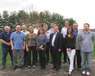 SPECIAL TO THE VINDICATOR
The 2014 Fundraising Steering Committee members of Whispering Pines District, Greater Western Reserve Council, Boy Scouts of America, preparing for its annual breakfast fundraiser on June 3, in front from left, are Michael Kupec; Gwen Smith-Darnel; Holly Baker, chairwoman; John Schlobohm, assistant Scout executive of GWRC; Michele Johnson; and Jonathan Weymer. In back are Joe Buchanan, Jason Hays, Rory Phelan, David Deible, Preston Cockrell, Whispering Pines District executive; Benjamin Kyle; and Paul Johnson.