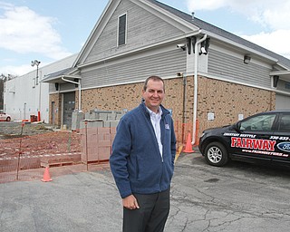Bob Davis, managing partner of Fairway Ford in Canfield, stands at the site of new construction at the dealership.
A massive renovation and expansion project began April 1 and is expected to be finished in the fall.