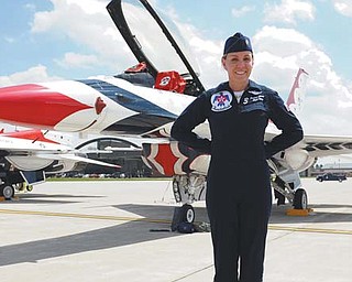 One of the pilots who will be performing with the Thunderbirds is Air Force Reserve Maj. Caroline Jensen of
Wisconsin. She is only the third woman to fly as a member of the famed Air Force Demonstration Squadron.
Thunder Over the Valley will take place Saturday and Sunday at Youngstown Air Reserve Station in Vienna.