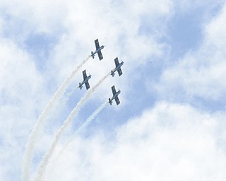 Katie Rickman | The Vindicator.The Vanguard Squadron flies at Thunder Over the Valley May 17, 2014.