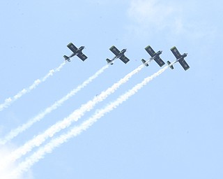 Katie Rickman | The Vindicator.The Vanguard Squadron flies at Thunder Over the Valley May 17, 2014.