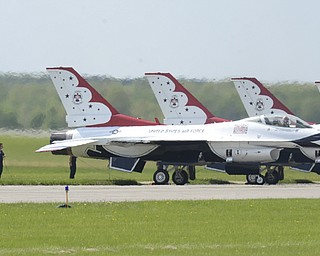 Katie Rickman | The Vindicator.The Thunderbirds prepare for take off at Thunder Over the Valley May 18, 2014.