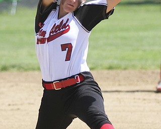 William D Lewis The Vindicator   Canfield pitcher Kayla Troxil(7) delivers during Thursdsay  win over Lakeview at Alliance.