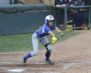 Katie Rickman | The Vindicator..Poland's Claire Testa (no 11) bats during the first inning of the tournament against Tallmadge at Fire Stone Stadium in Akron May 28 ,2014..