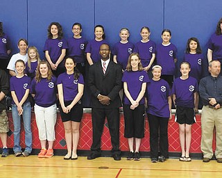 SPECIAL TO THE VINDICATOR: Girl Scouts of Troop 80344, McDonald, were honored recently along with leaders, volunteers and parents. From left to right, in front are Greg Ward, Hud Gillespie, Cailey Titus, Rachel Ward, Abigail Sampson, Mark Callion, Maley Worrell, Kayleigh Rasey, Abriella Gillespie, Thomas Domitrovich, Patti Worrell and Deb McCalpin. In back are JoMarie Jones, Lori Gillespie, Michelle Titus, Miley Titus, Hannah Alcantar, Selah Jones, Nevaeha Carkido, Megan Ward, Isabella Wolford, Lucia Wolford, Caroline Alcantar, Candice Ward and Becky Wolford.