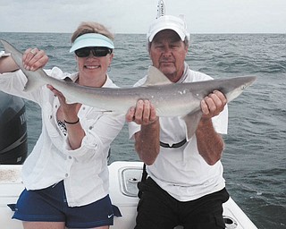 Kaye Julian from Massillon, was deep sea fishing near Naples, Fla. on Mother's Day. The photo was sent by her father-in law, Anthony Julian of Youngstown.