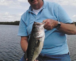 Bob Albert caught this 5-pound large mouth bass at Pine Lake, North Lima.