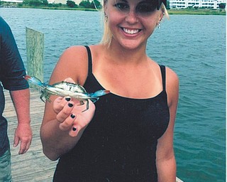 This is Jordan Palumbo of Poland. "She loves to go fishing," says her grandmother, Madeleine M. Kerr.