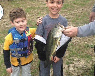 This is a picture of a nice large mouth bass my son, Dominic Navarro, caught while fishing at the home of Nelson Navarro of Canfield, his cousin. Submitted by Dominic's father, Jeff Navarro.