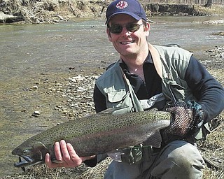 This steelhead was caught by Matt Gordon at Conneaut Creek in 2013.