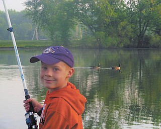 Zachariah Holm, 8, from Youngstown, was enjoying the scenery while fishing at Mosquito Creek Lake State Park on May 22. Submitted by TJ Keiran, Zak's uncle.