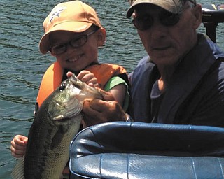 Jack Martz Sr. and his grandson Cooper Martz, 5, taken by CooperÕs dad Jack Jr. They, with CooperÕs brother, Grayson, and GrandpaÕs dog Laney go fishing together all the time. Grandpa is from Edinburg, Pa. and Jack, Cooper and Grayson all live in Boardman. Sent by CooperÕs mom, Tracy.