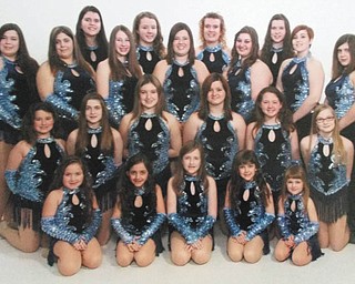 SPECIAL TO THE VINDICATOR
Members of the Northern Strut Twirling Teams, in front from left, are Raegan Nappo, Nina Nappo, Allison Lockiec, Adele Colonna and Caylee Catcott; in the second row are Madison Svirbly, Caitlin Morozov, Rachel Stahl, Cassidy Oyler, Lindsay Smith and Megan Bendel; in the third row are Anngel Benson, Jenna Benson, Emily Garrett, Madeline Crish, Monica Mattiussi, Alyssa Thomas and Jennel Benson; and in back are Yiannoula Katsadas, Aimee Smith, Autumn Busse and Alexis Morozov.