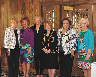 SPECIAL TO THE VINDICATOR
Youngstown Area Federation of Women’s Clubs Inc. recently installed officers for 2014-2015. From left are Rusti Puromaki, immediate past president, and 2014-2015 officers Catherine Campana, Suzanne Brown, Barbara Higgins, Mary Witkowski and Lee Bowden.