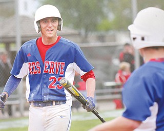 While ace pitcher Nick Allison gets more attention, Western Reserve shortstop/No. 2 pitcher Tristan Bova (23) has played a key role in the Blue Devils’ run to the Division IV state semifinals.