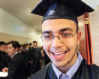 Yousef Mousa, who graduated from Howland High School Wednesday night, came to the United States two years ago from Dubai, United Arab Emirates, and didn’t speak English. He plans to attend Kent State University in the fall.